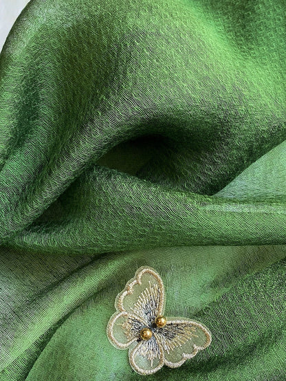 1Pc Women Butterfly Embroidered Vintage Scarf