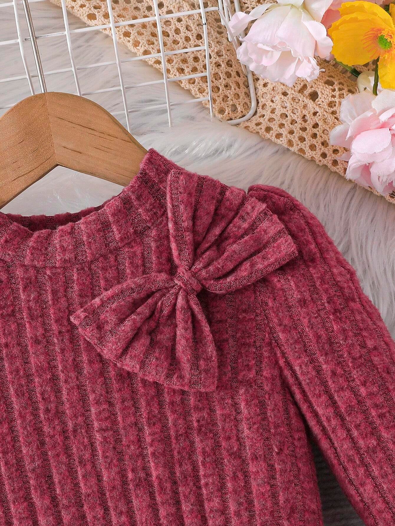 Young Girl Floral Knitted Ruffled Dress with Puff Sleeves, Elegant Flower Print Patchwork Princess Long Dress, Autumn/Winter Collection