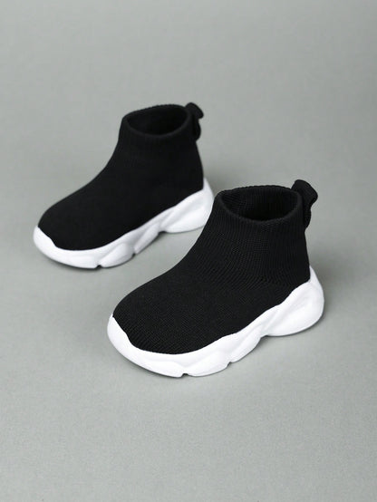 Kids' Simple Style Long Tube Breathable Durable Fabric Sports Shoes
