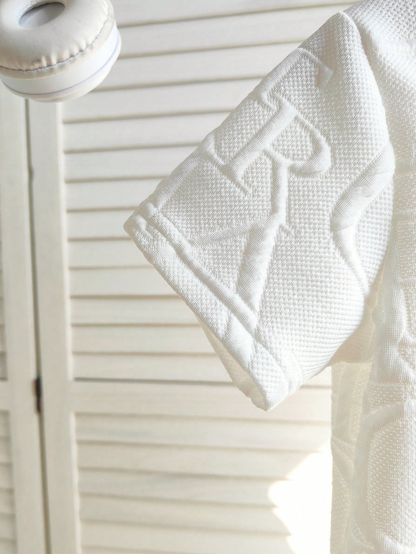 Chatreadl 2Pcs Kids White Warm Thick T-Shirt and Pants Set, Autumn/Winter Knitted Jacquard