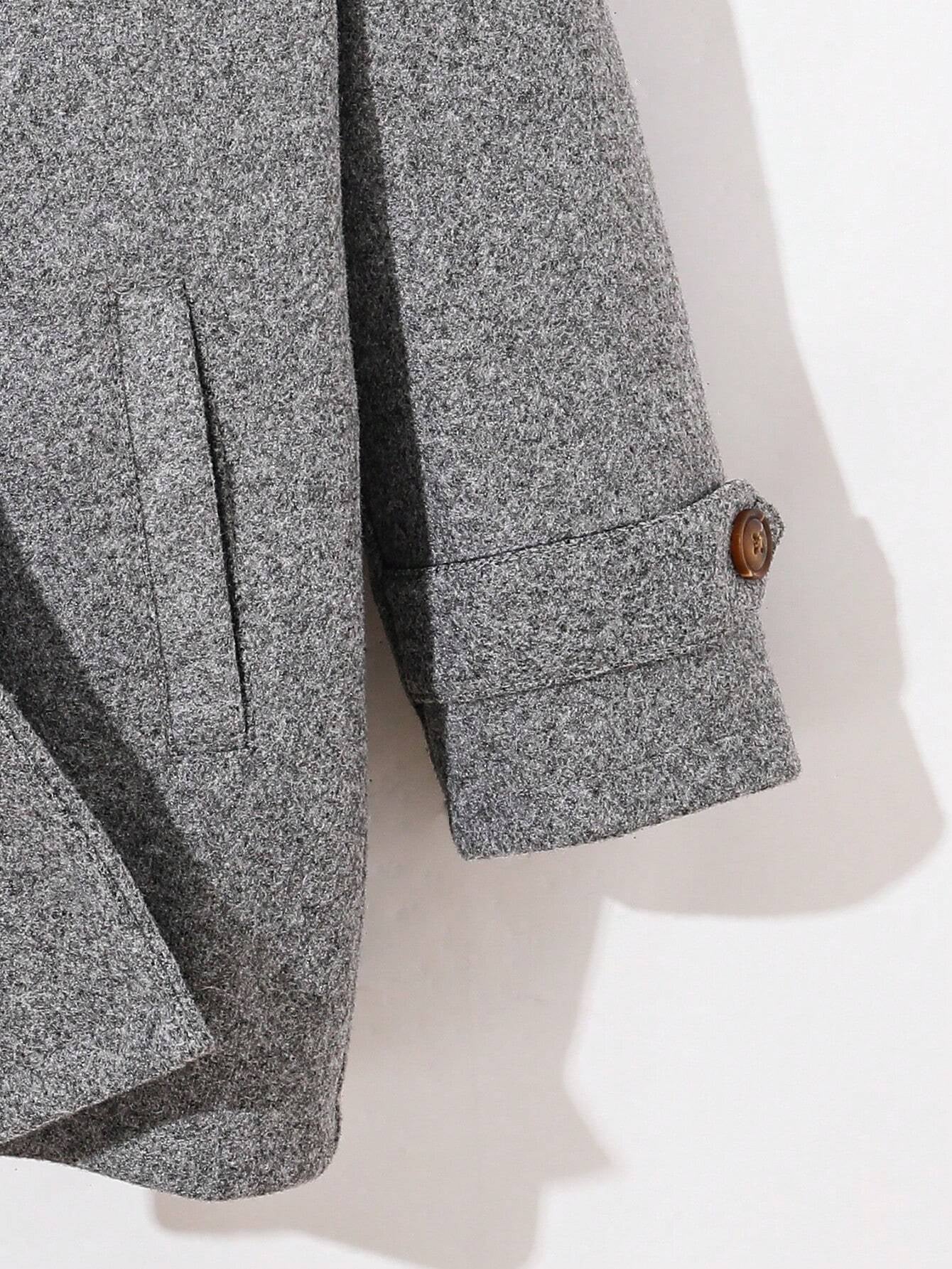 Thick Thermal Lined Overcoat with Pockets for Young Boys, Suitable for Back to School, Birthday, Baby Shower, Holiday Parties in Fall/Winter