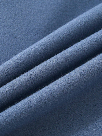 Young Boys' Solid Color Long Sleeve Knitted Jacket, Fall Casual Outerwear for Young Boys