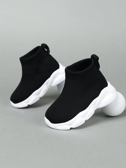 Kids' Simple Style Long Tube Breathable Durable Fabric Sports Shoes