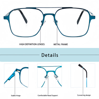 New Metal 3 in 1 Polarized Sunglasses Men Style Magnet Clip on Glasses Frame Trend 2024 Optical Computer Glasses UV400