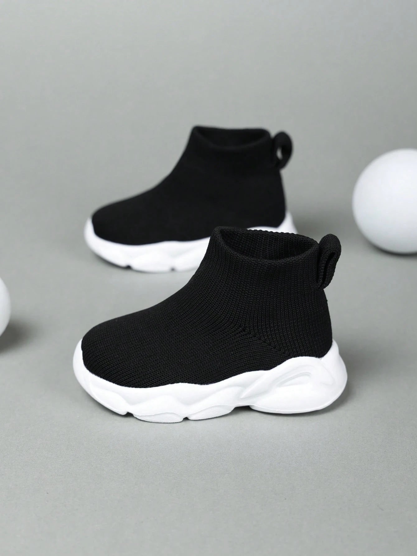 Kids' Simple Style Long Tube Breathable Durable Fabric Sports Shoes