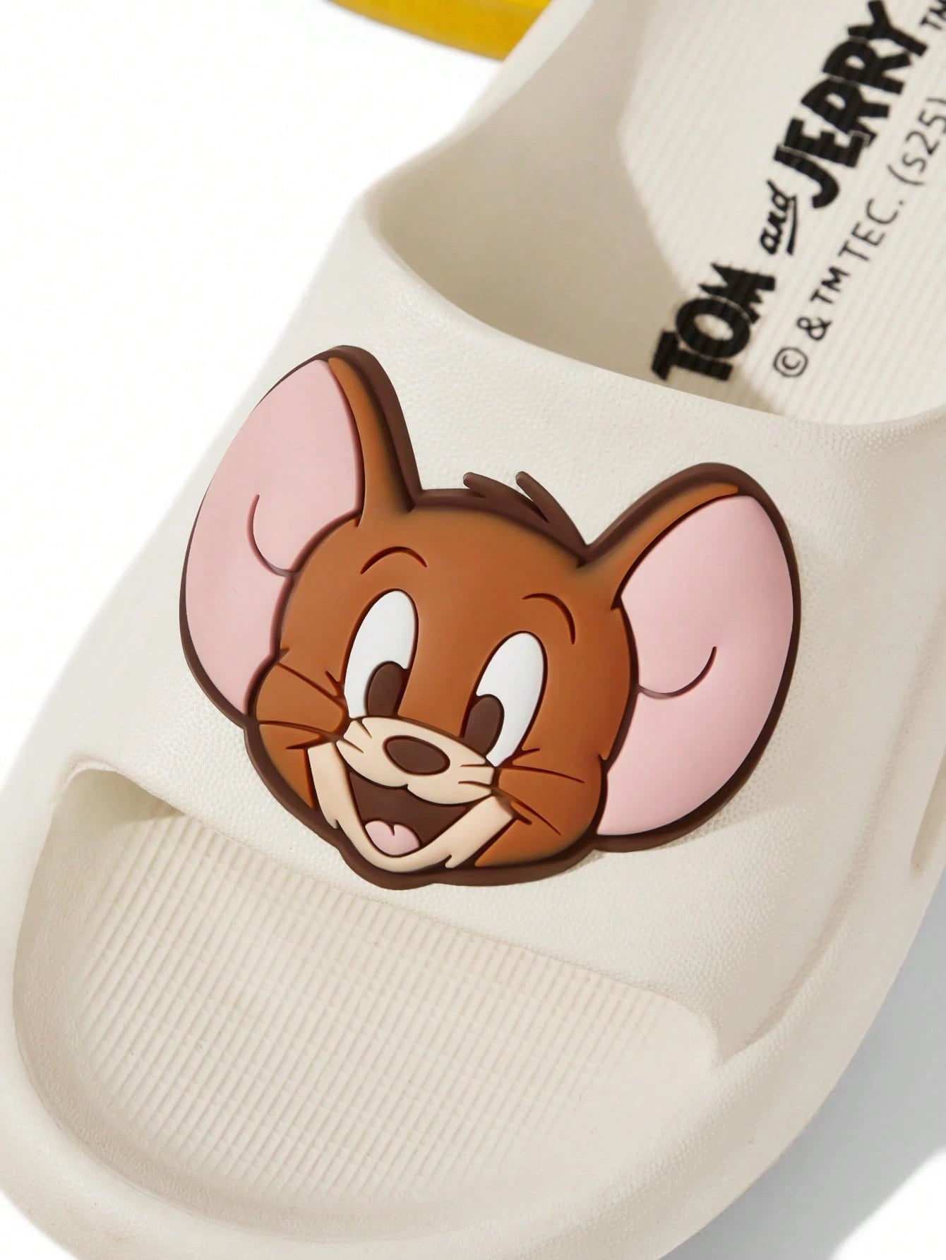 TOM & JERRY X  Cute Cartoon Graphic White Children'S EVA Slippers, Suitable for Toddlers and Kids, for Indoor, Shower or Outdoor Use, Lightweight, Comfortable and Non-Slip, for Boys and Girls