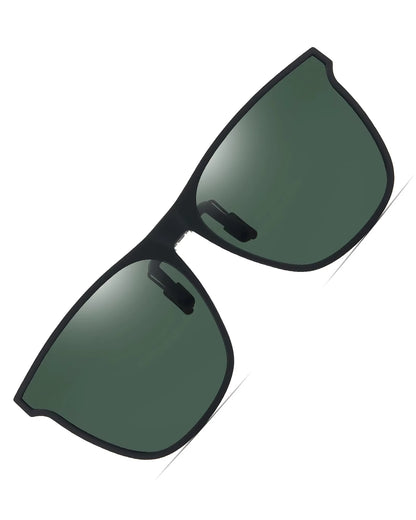 Polarized Fishing Outdoor Clip-On Flip up Clip Rimless Sunglasses for Prescription Glasses - TAC Lens with UV400 VK5