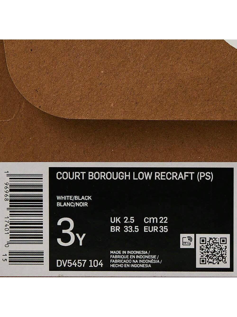 Nike Toddler Boys' COURT BOROUGH LOW RECRAFT BPV Casual Low-Top Sneakers, Style: DV5457-104