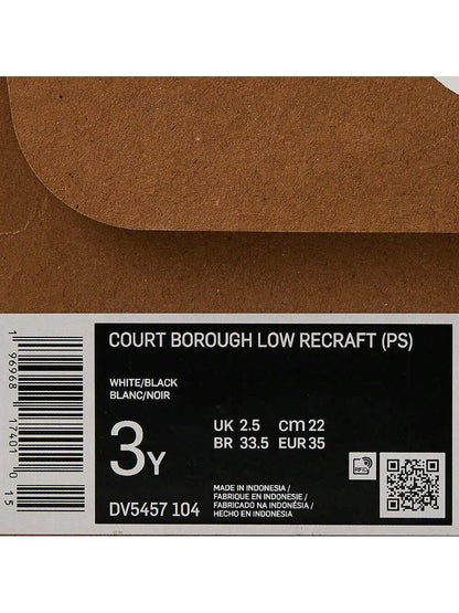 Nike Toddler Boys' COURT BOROUGH LOW RECRAFT BPV Casual Low-Top Sneakers, Style: DV5457-104