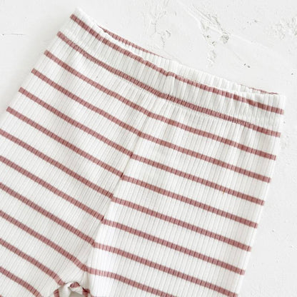 Newborn Baby Girl Spring Autumn Set Ice Cream Patch Top Striped Long Pants Top Pants 2Pc Casual Comfortable Pink Set