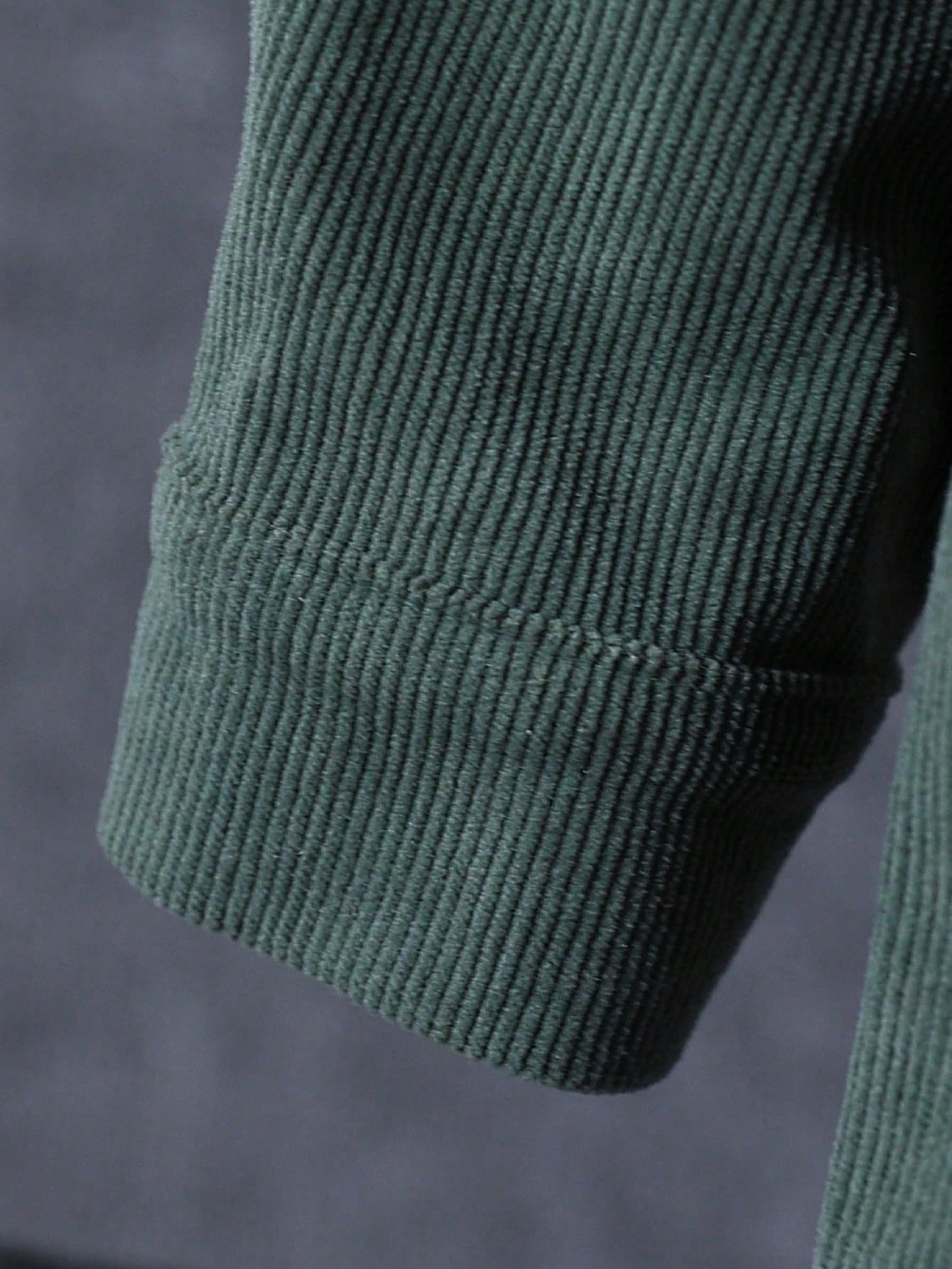 1Pc Young Boy Casual Long Sleeve Corduroy Shacket, Contrast Color Patch Pocket Design, Autumn/Winter