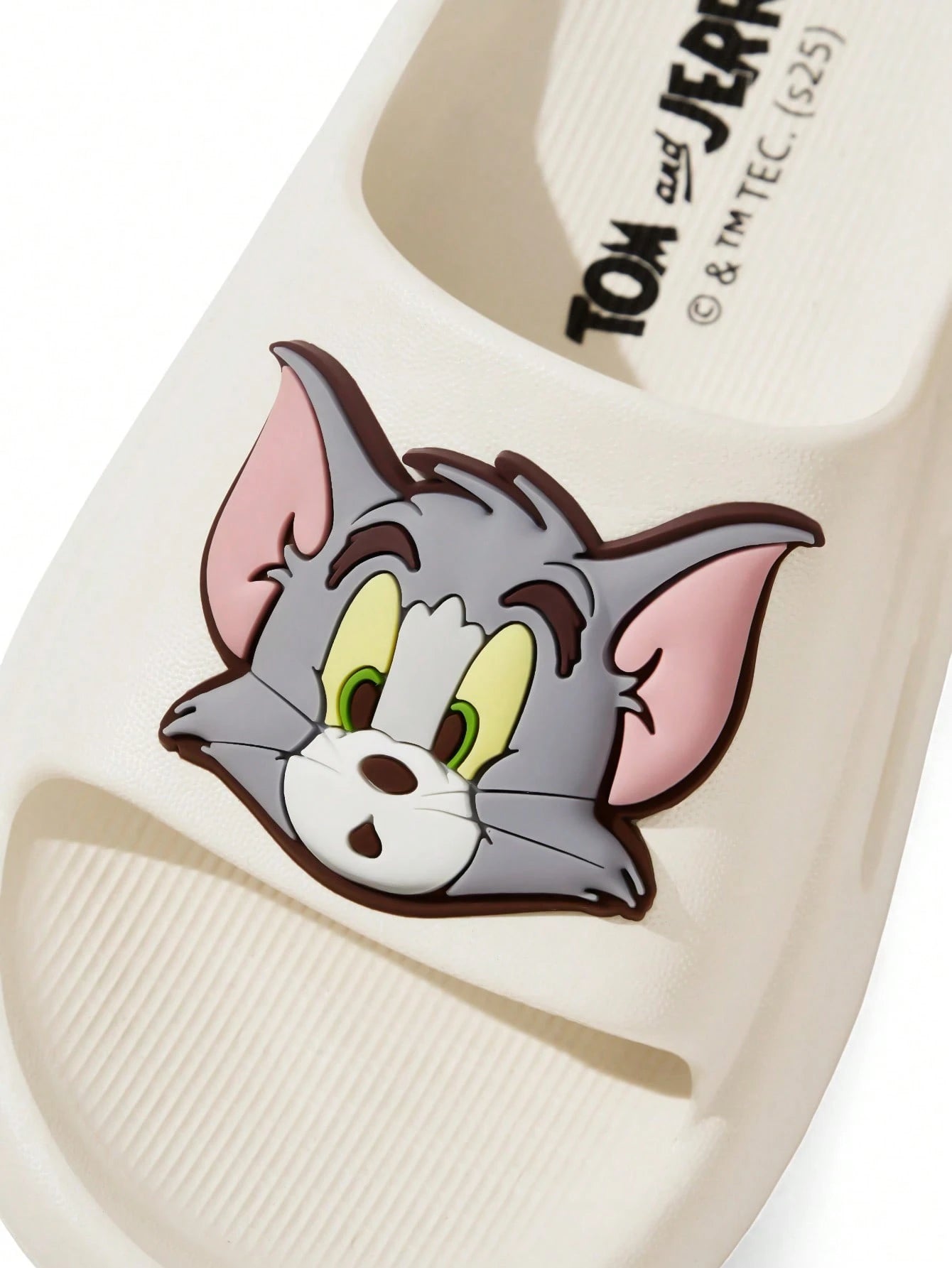 TOM & JERRY X  Cute Cartoon Graphic White Children'S EVA Slippers, Suitable for Toddlers and Kids, for Indoor, Shower or Outdoor Use, Lightweight, Comfortable and Non-Slip, for Boys and Girls