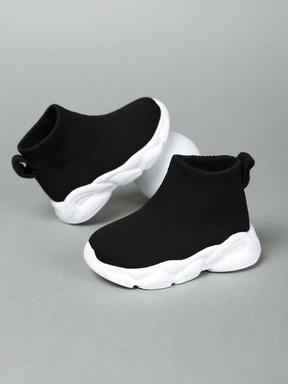 Kids' Simple Style Long Tube Breathable Durable Fabric Sports Shoes